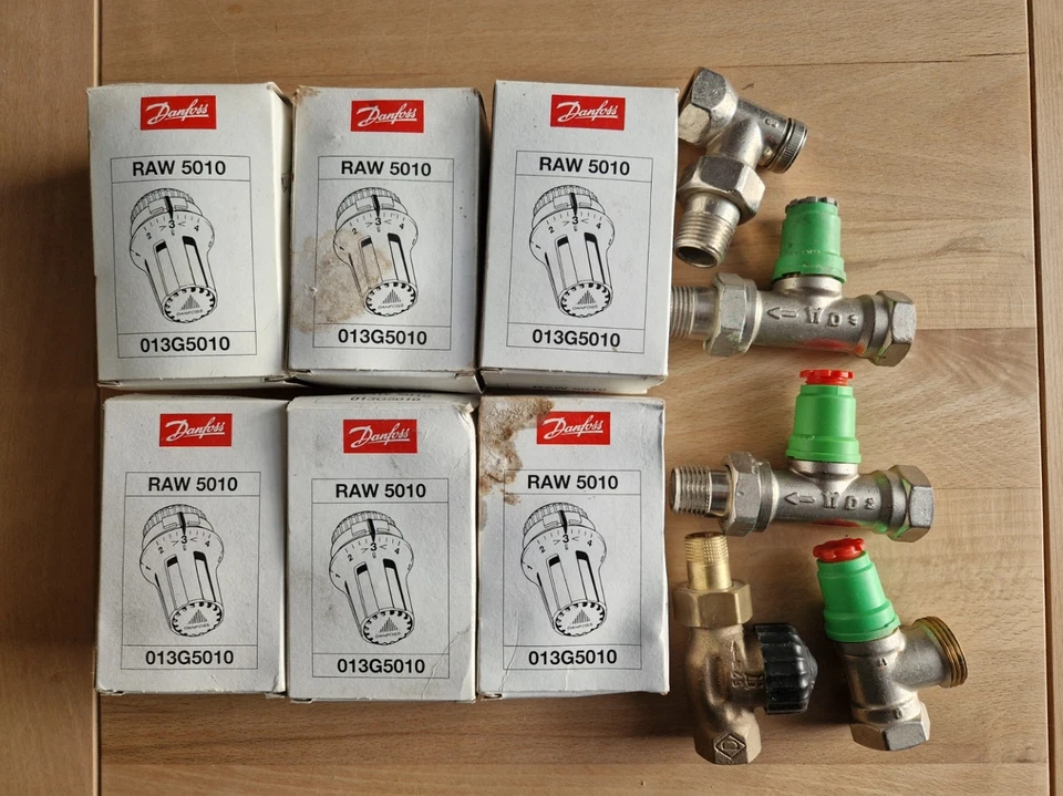 6x Danfoss Thermostatkopf RAW 5010 Fühlerelement 013G5010 RA-Click - Neuwertig - Bild 4 von 4