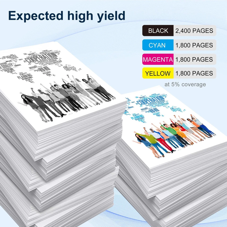 125A Toner Cartridges 4-Pack Works with HP Color LaserJet CM1312nfi CM1312 MF... - Image 3 of 4