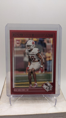 2024 Panini Score Football Rookie #374 Max Melton RC Red Parallel  Cardinals