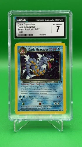 Dark Gyarados 8/82 Team Rocket Holo CGC 7 Near Mint Pokemon Card Vintage