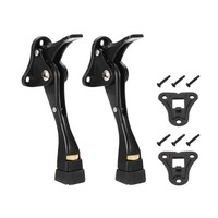 "2Er-Set FüR Kickdown TüRstopper, 4,7\" Alu Verstellbarer Halter Schwarz"