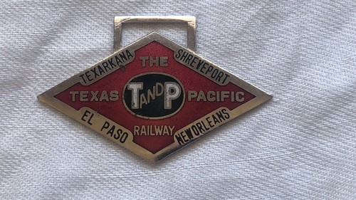 A Classic Issue The Texas and Pacific Railway Watch Fob - Free Shipping!
