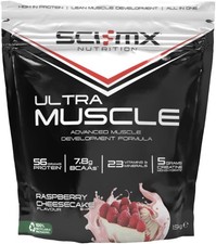 Sci MX Ultra Muscle Whey Protein Powder Mass Gainer 1.5kg Raspberry Cheesecake 13.19 per kilo