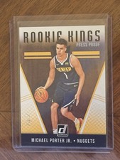2018-19 Panini Donruss Michael Porter Jr Rookie Kings Press Proof Black Nets 1/1