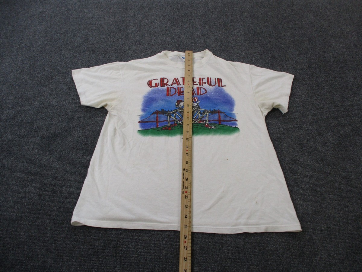 Vintage Grateful Dead Shirt Men L Skeleton San Francisco Golden