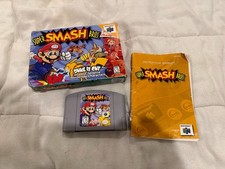 Super Smash Bros Nintendo 64 Authentic Complete in Box (CIB) Game, Box & Manual