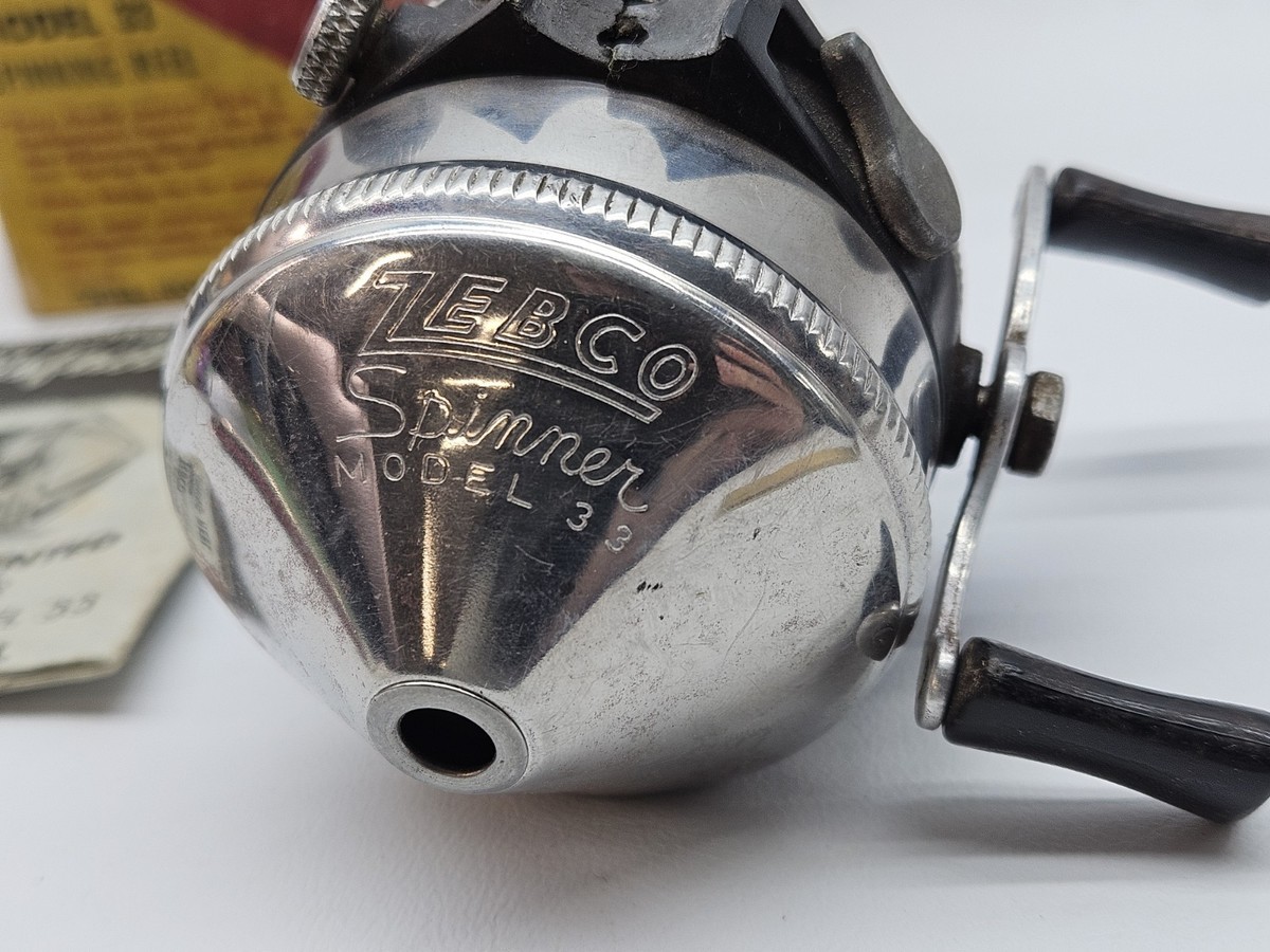 Vintage Zebco Spinning Fishing Reel Model 33 w/ Original Box | eBay