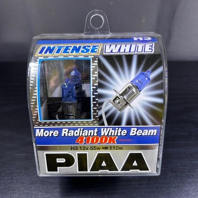 (TESTED) PIAA Intense White H3 Halogen Bulbs White 4100K 12V 55W=110W PIA10903