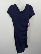 Pre-Owned Koy Navy Size XS Bodycon Midi Short Sleeve Dress