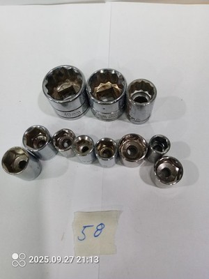 Lot Of 11 Assorted Sockets