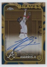 2024 Topps Gilded Collection Chrome Gold Blue 29/50 Michael Harris II Auto 0r4