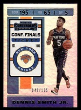 2019-20 Panini Contenders #27 Dennis Smith Jr. Conf. Finals Ticket #D 49/125!