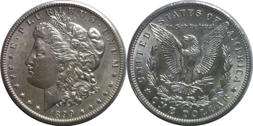 1899-O $1 Morgan Silver Dollar AU Details Dipped