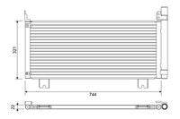 Kondensator Klimaanlage Valeo 822651 Aluminium FüR Lexus RX 450H GYL10 GYL10_