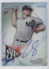 2021 Bowman Sterling Rookie Refractor 124/150 Clarke Schmidt #BSRA-CS Auto 2g6