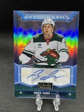 2024-25 O-Pee-Chee Platinum Blue Rainbow Auto Brock Faber #BA-BF