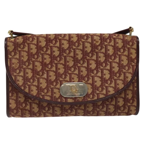 Sac à bandoulière Dior Trotter en toile beige authentique