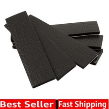 Self-Stick Non-Slip Surface Grip Pads - 6 pieces, 1" x 4" Strip - Black - 473...