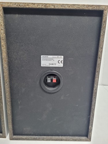 Pair of SONY SS-J50 6 Ohm Bookshelf Speakers - Gray With Black Grills - Picture 14 of 24