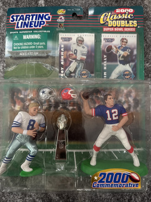 COWBOYS T. AIKMAN/ BILLS J. KELLY MLB STARTING LINEUP CLASSIC DOUBLE 2000 SERIES