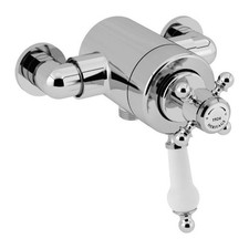 Heritage Hartlebury Exposed Shower Valve Bottom Outlet, Chrome 