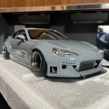 Autoart 1/18 Rocket Bunny Toyota 86 Diecast Model Concrete Gray Black Wheels New