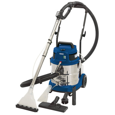 Draper 3 in 1 Nass- & Trockenshampoo Staubsauger mit Fugendüse 20L 1500W