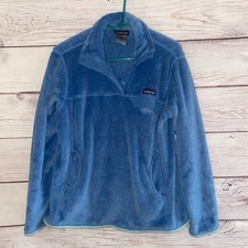 Patagonia Synchilla Snap-T Fleece Pullover Blue Women s Size L Lightweight