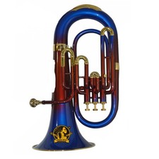 Bb 3-Valve Euphonium Brass Musical Instrument with Mouthpiece and Hard Case