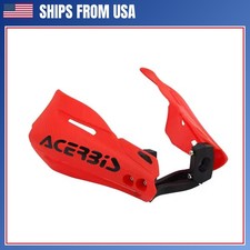 Universal ABS Motorcycle Handguards Red Hand Guards Racing Protection Dirt Bike