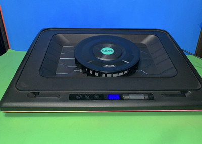 llano Black Laptop Cooling Pad 1 Fan USB-Powered Anti-Slip for 15/17'' Laptop