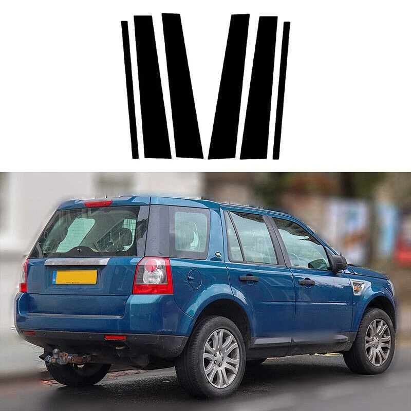 Pillar Posts Door Piano Black Trim Decal Cover Kit For Range Rover Sport 2006-13 - Изображение 2 из 4