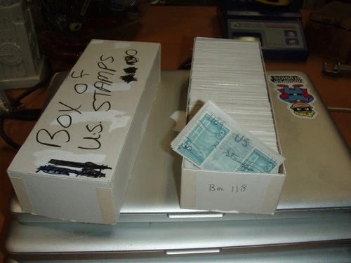 LOT of vintage 1950-1960's US United States Postage Stamp Collection in BOX