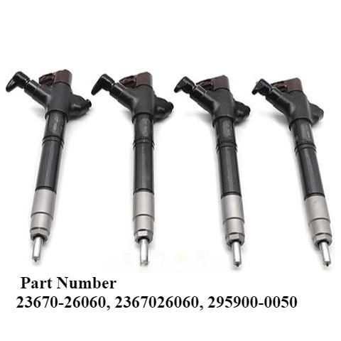 4X Fuel Injector 23670-26060 295900-0050 For TOYOTA RAV4 2AD-FTV