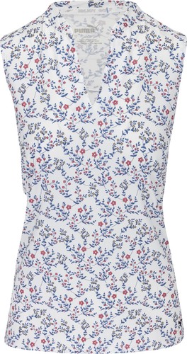Puma Mattr Micro Floral Sleeveless Navy Blazer/Bright White Shirt Women XS