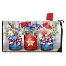 Briarwood Lane American Flowers Oversized Mailbox Cover