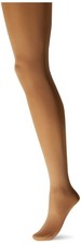 Danskin Women's Plus Size Ultrasoft Microfiber Footed Tights 1X Light Toast