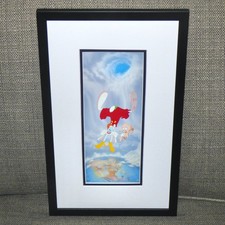 TARJETA PROMOCIONAL ROGER RABBIT BABY HERMAN PROBLEMAS DE BARRIGA ENMARCADA CEL WALT DISNEY