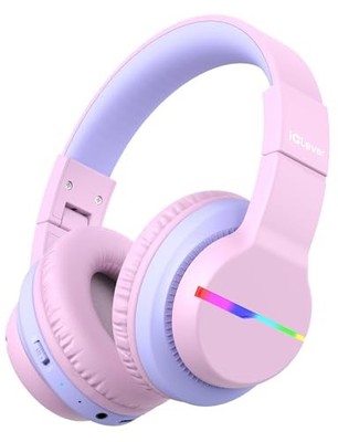 iClever Kinder Bluetooth Kopfhörer Kabellose Kinderkopfhörer mit Lautstärkebe...
