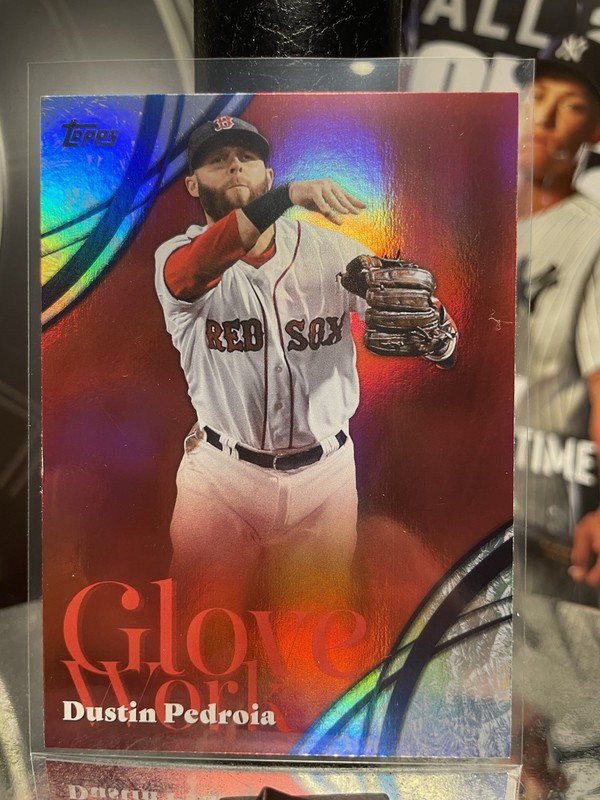 Topps 2026 Glove Love Insert Dustin Pedroia Boston Red Sox #GW-47 (MLB)