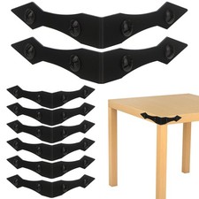 8Pcs Furniture Metal Corner Protectors Vintage,Black Decorative Corner Bracke...