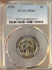 1936 PCGS MS64 Buffalo Nickel