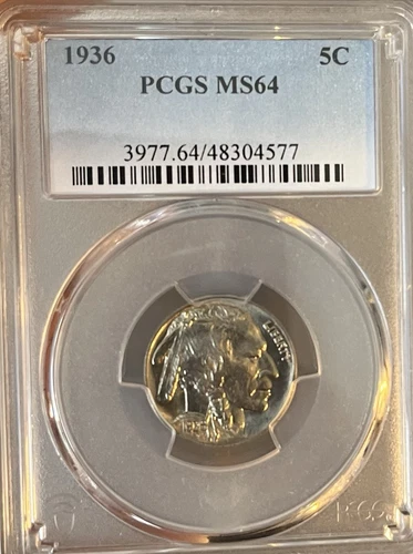 1936 PCGS MS64 Buffalo Nickel