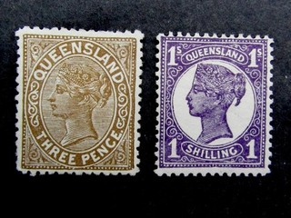 nystamps British Australian States Queensland Stamp # 134 139 Mint OG H Y22y484