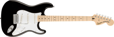 Squier by Fender Affinity Series Stratocaster Electric Guitar in Gloss Black