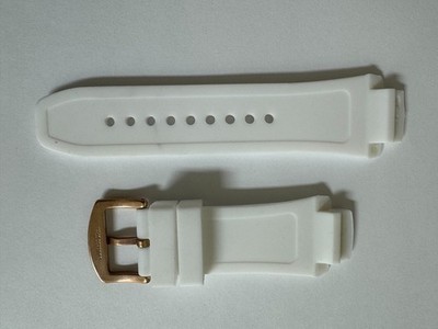 Swiss Legend Neptune Silicone/Rubber white band strap for 53mm