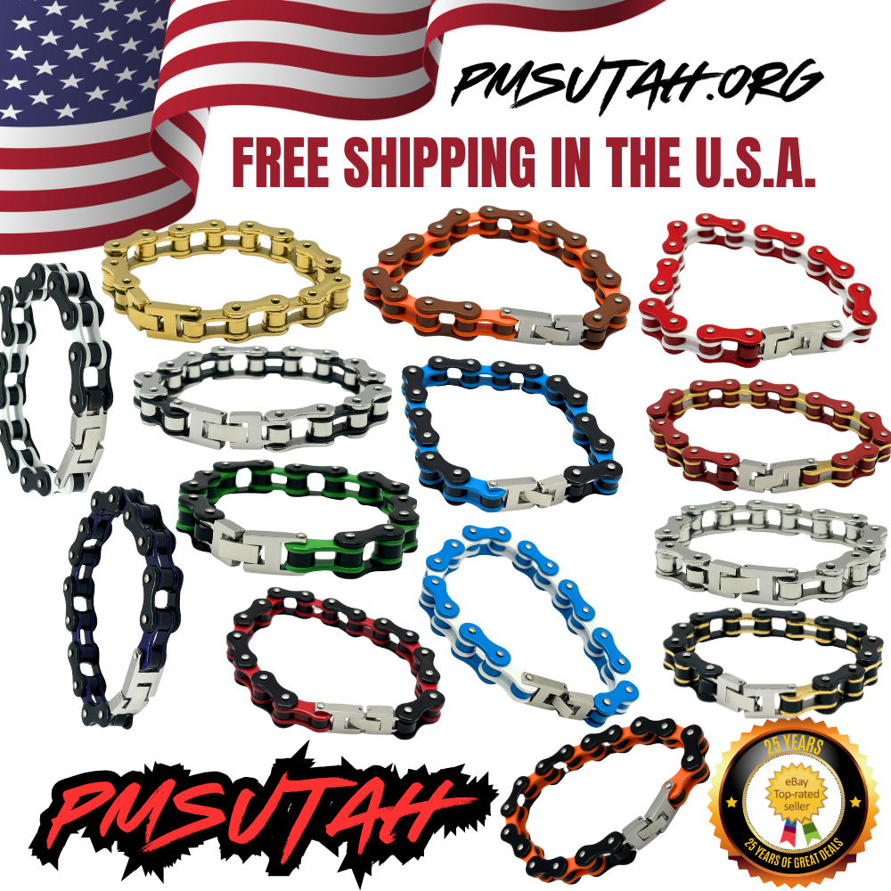Motorcycle Chain Bracelet ATV PUNK Y2K BMX MX Bike Motorcycle Chain Bracelet ATV PUNK Y2K BMX MX Bike