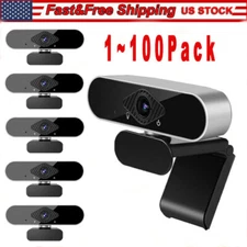1080P Full HD USB Webcam for PC Desktop,Laptop Web Camera with Microphone Lot