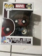 Funko Pop Marvel 319 Deadpool as Bob Ross Vinyl Figure