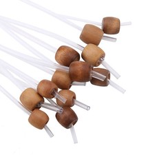 12 Pezzi Di Uncinetti Tunisini Afghani In Bambù Carbonizzato Set Di Ferri Da